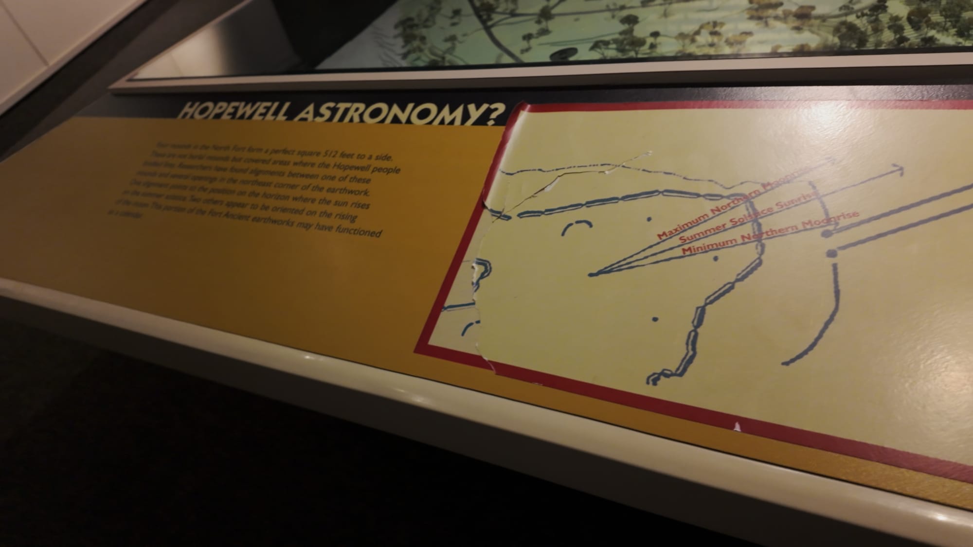 A museum panel titled 