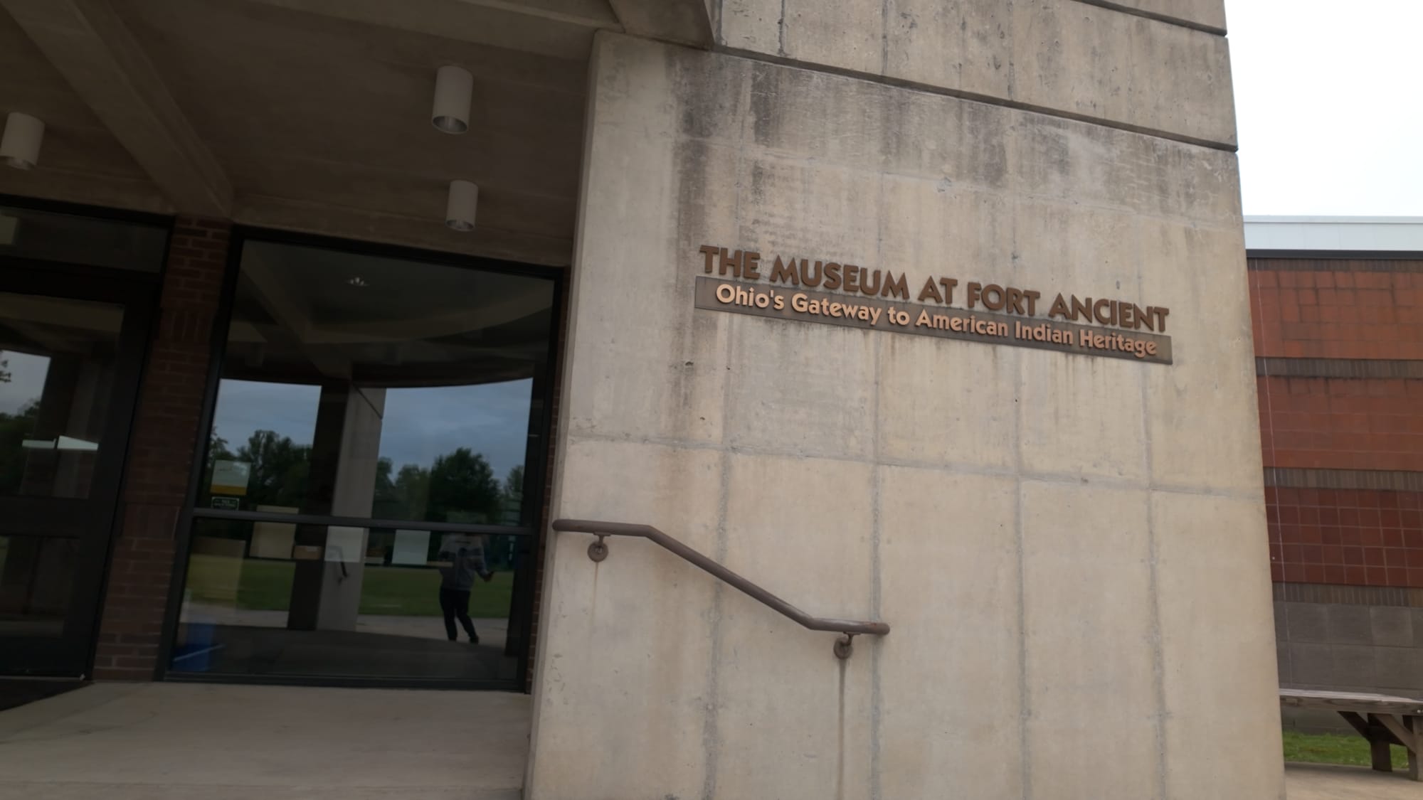 The entrance to The Museum at Fort Ancient, 