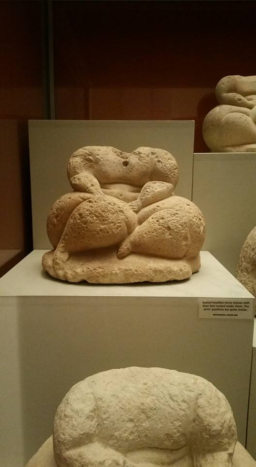Neolithic 'fat lady' figurines and temple finds in the National Museum of Archaeology, Valletta