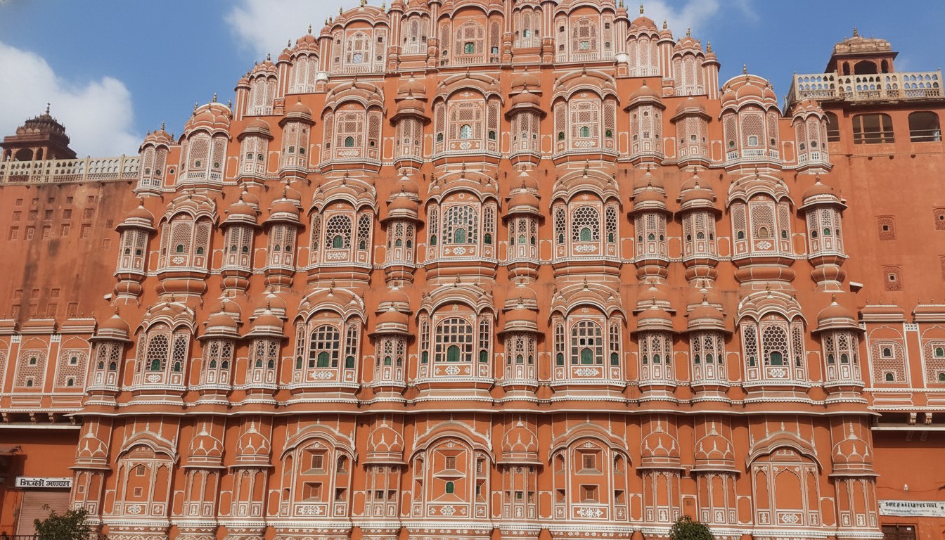 Hawa Mahal — 953 latticed windows, five floors of women watching a city they couldn't walk through