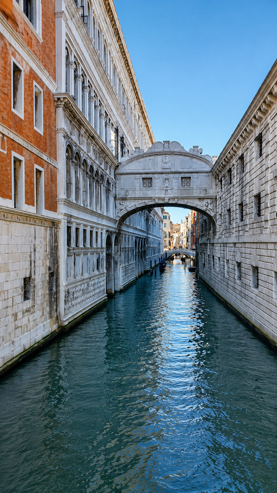 The Bridge of Sighs in Venice, Italy