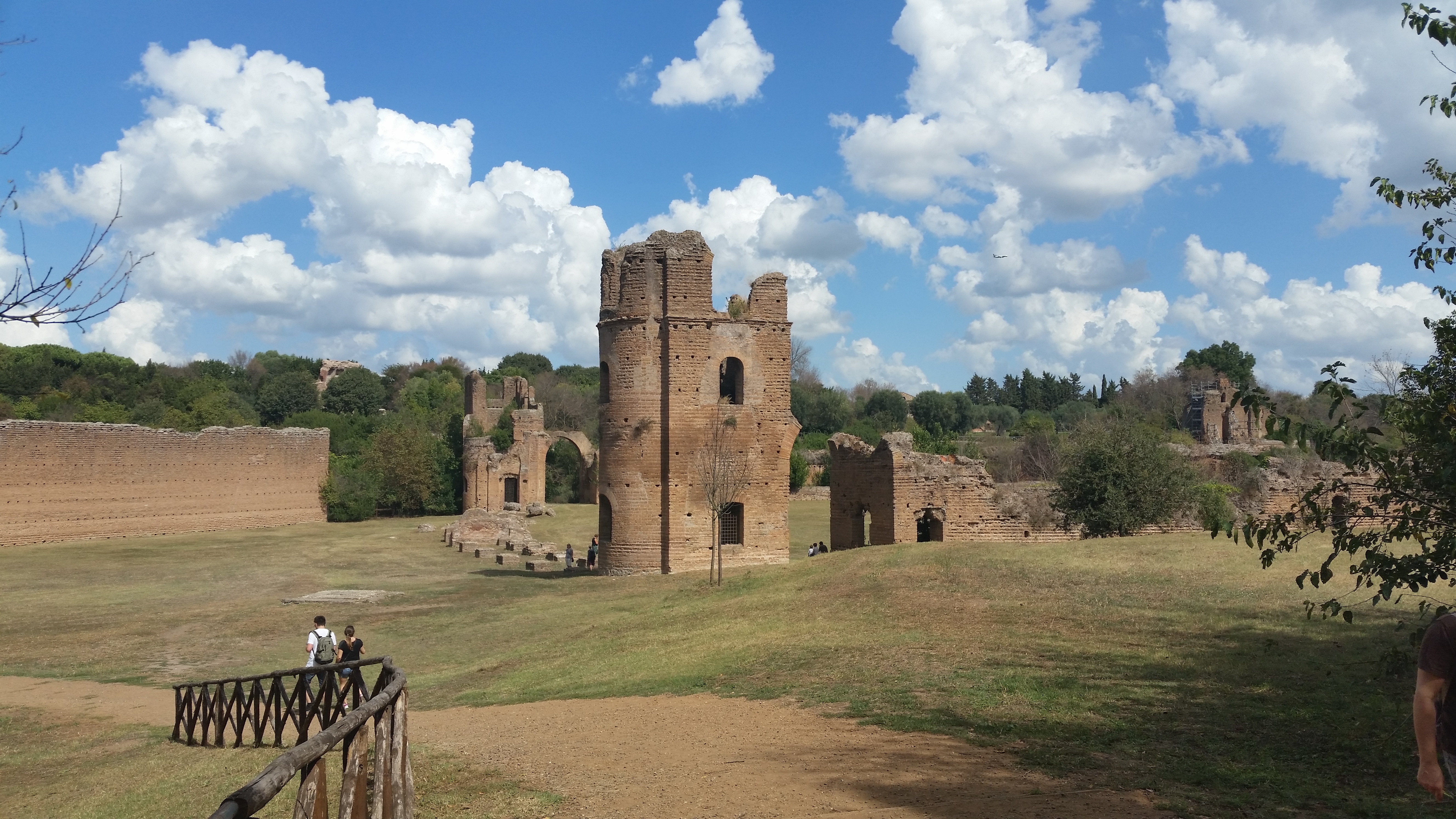 The ruins of the Circus of Maxentius on the Appian Way, Rome