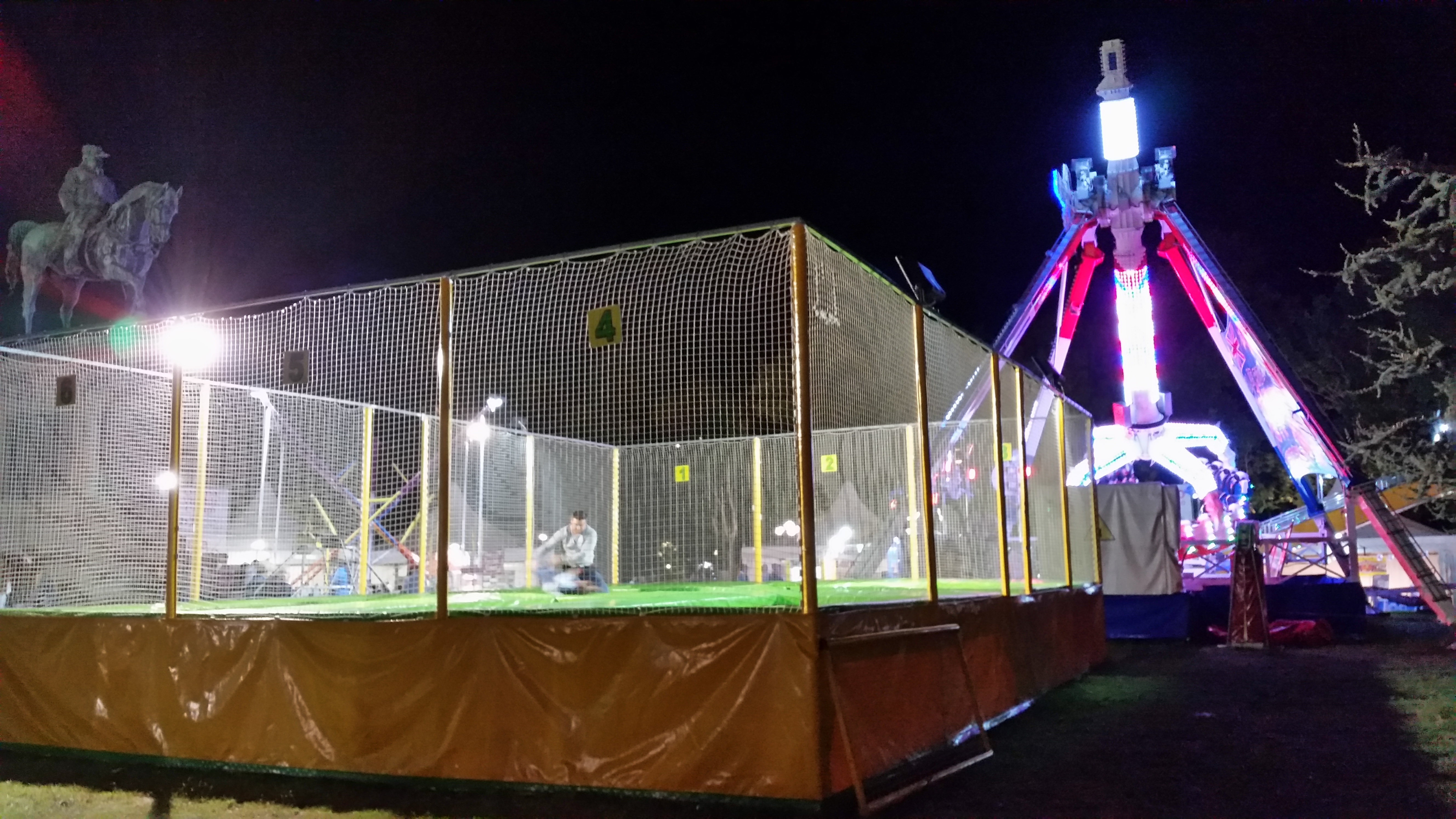A pop-up local carnival in Florence, Italy