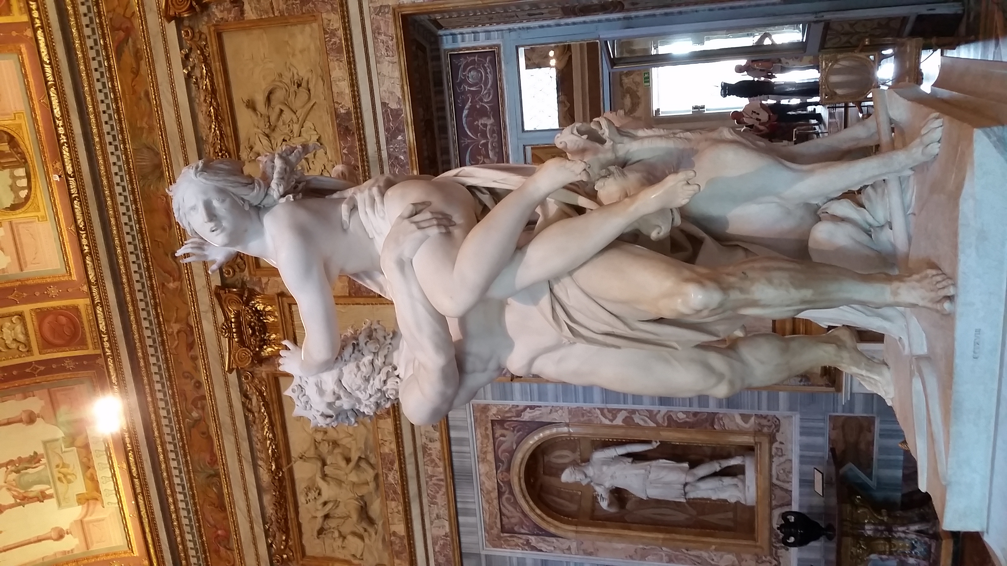 Bernini's Rape of Proserpina sculpture at the Borghese Gallery, Rome