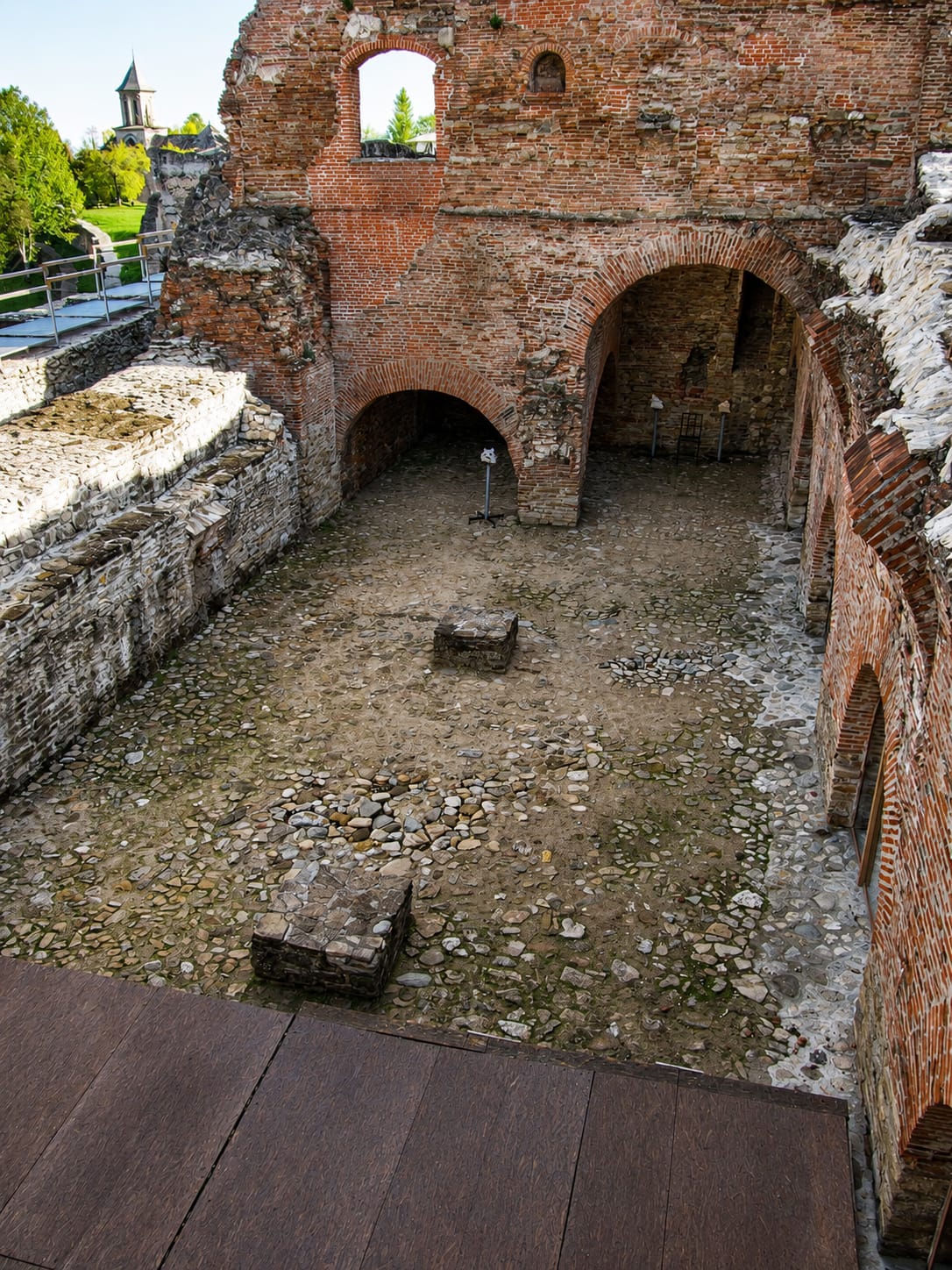The ruins of the Princely Court at Târgoviște — where the Easter feast ended badly for the boyars.