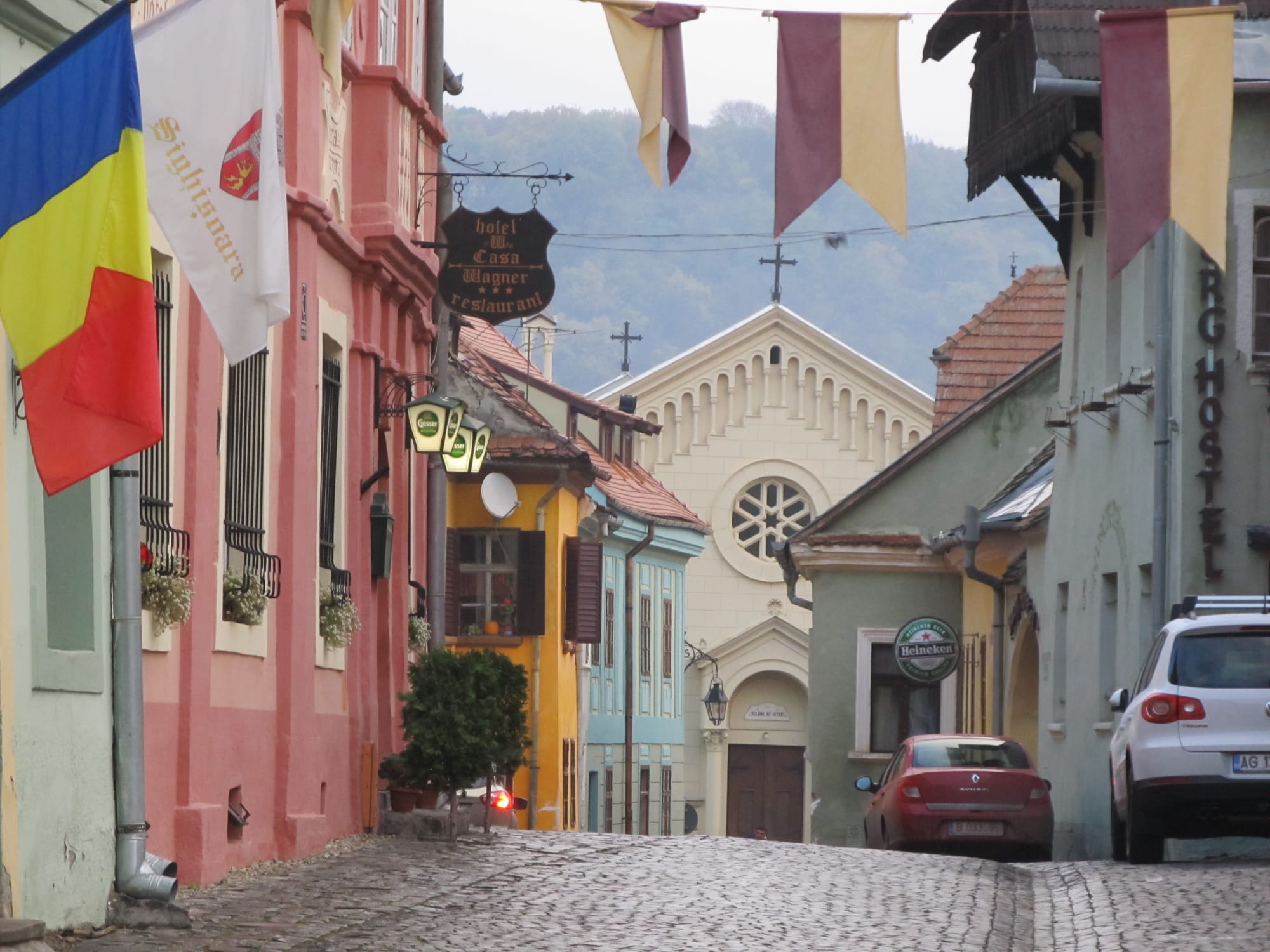 The cobbled streets of the upper citadel. Largely unchanged since the medieval period.